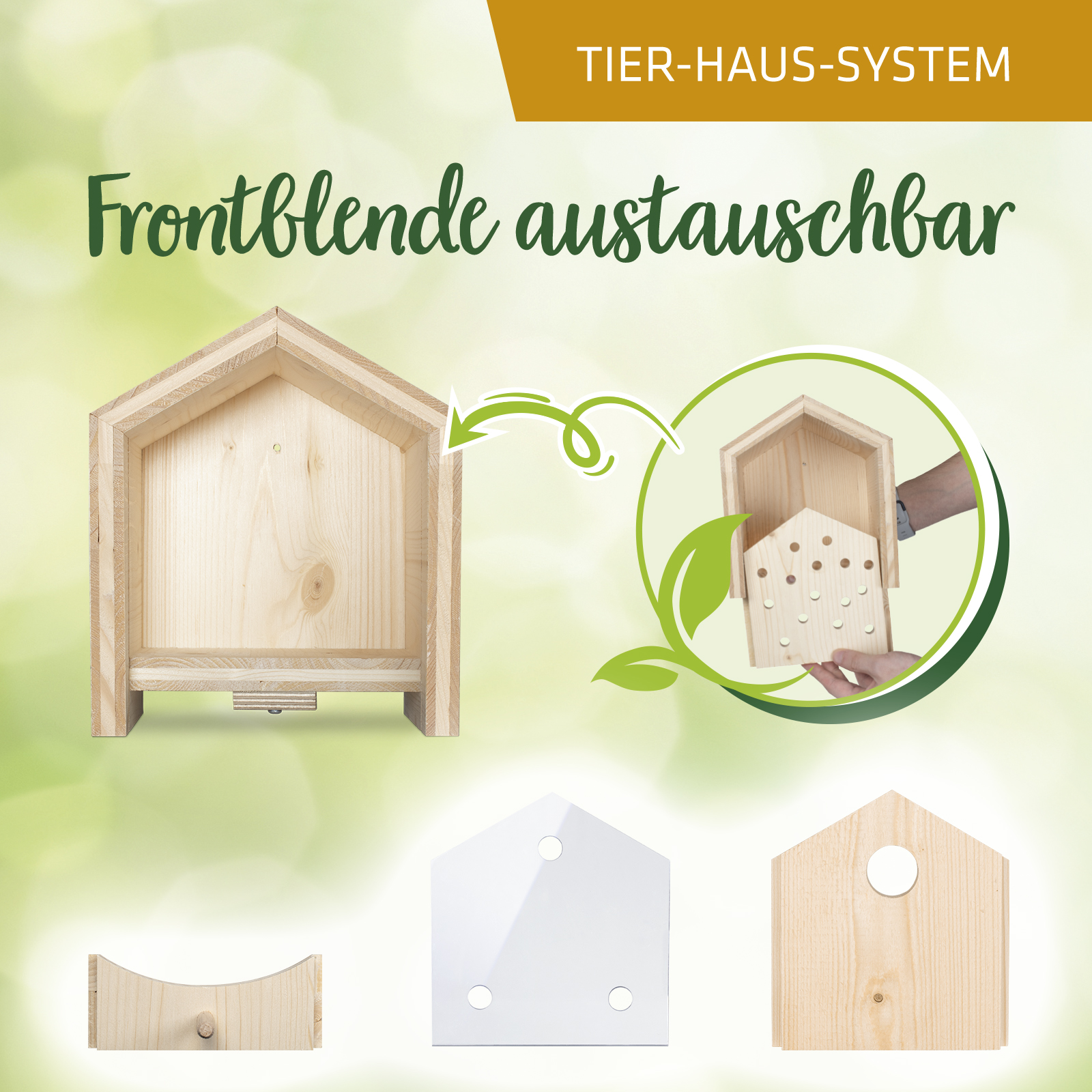 Die Frontblenden lassen sich in ein paar einfachen Handgriffen austauschen.