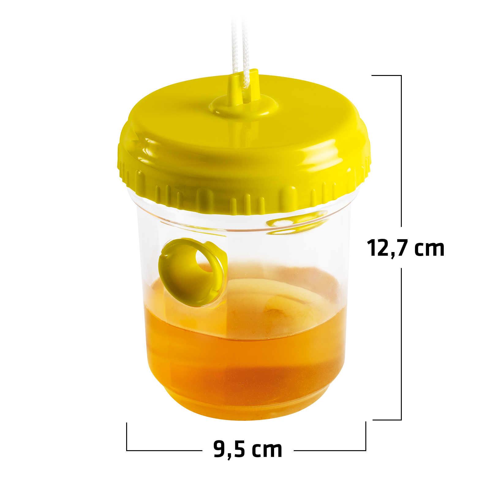 Die Abmessungen der GARDIGO Wespenfalle