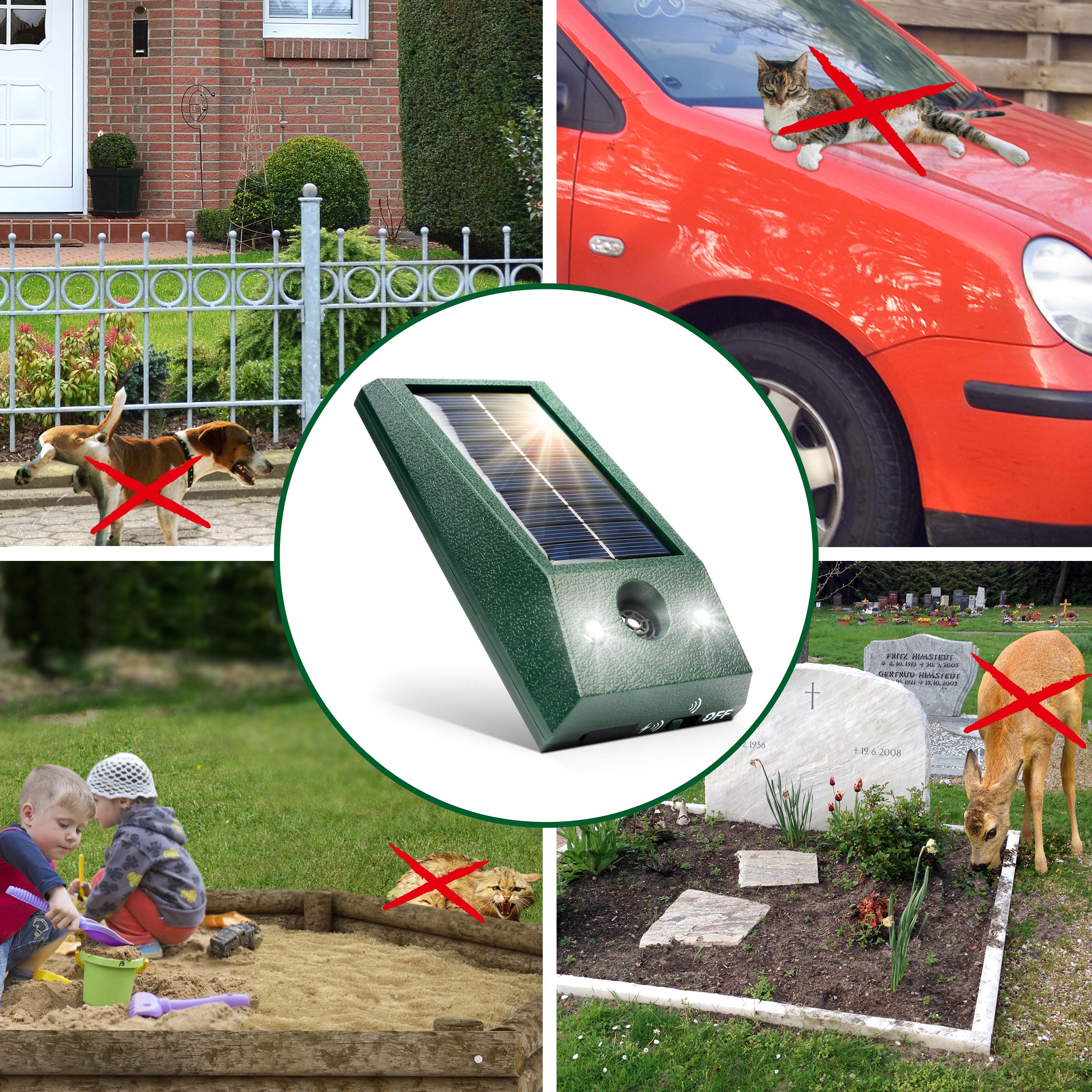 Halten Sie viele verschiedene Tierarten von Ihrem Grundstück oder Ihrem Garten fern.