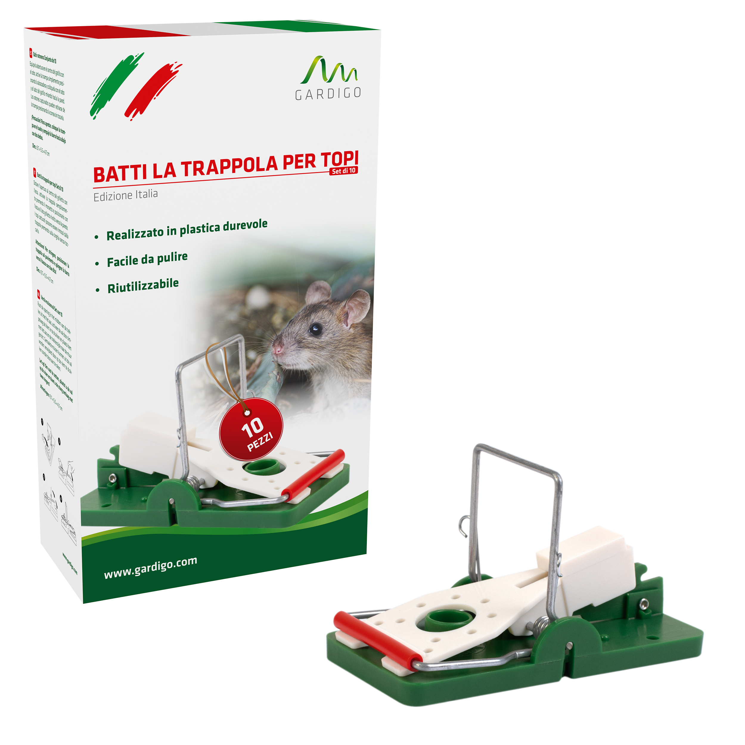 Mit dem praktischen 10er-Set haben Sie genug Fallen zum Basteln oder zum Aufstellen.