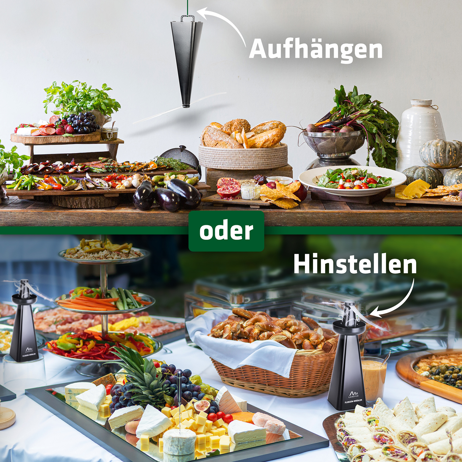 Répulsif à Pales Multi-Insectes avec Compartiment Anti-guêpes