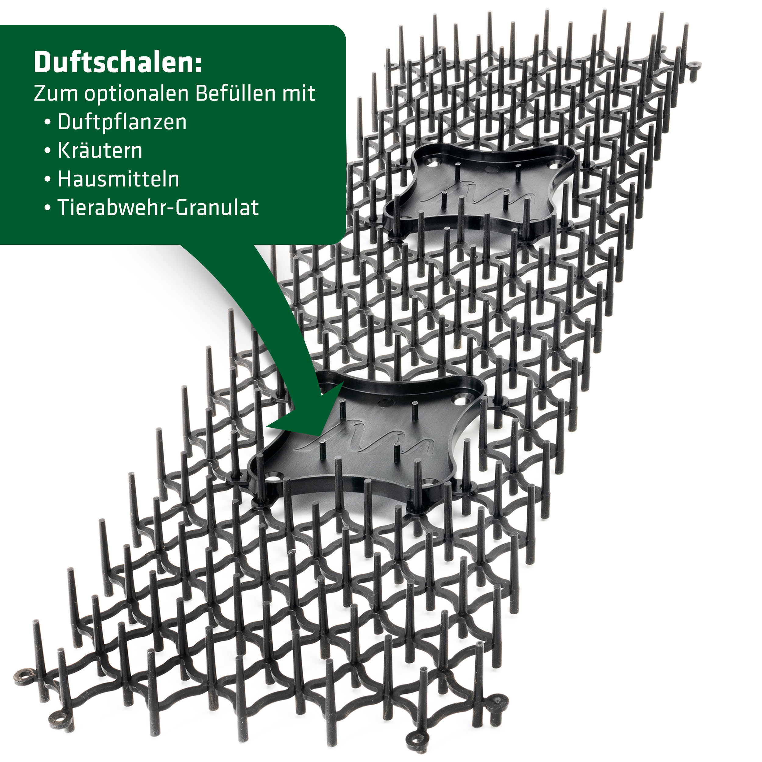 Die Duftschalen unseres Dornengitters machen es noch vielseitiger einsetzbar.