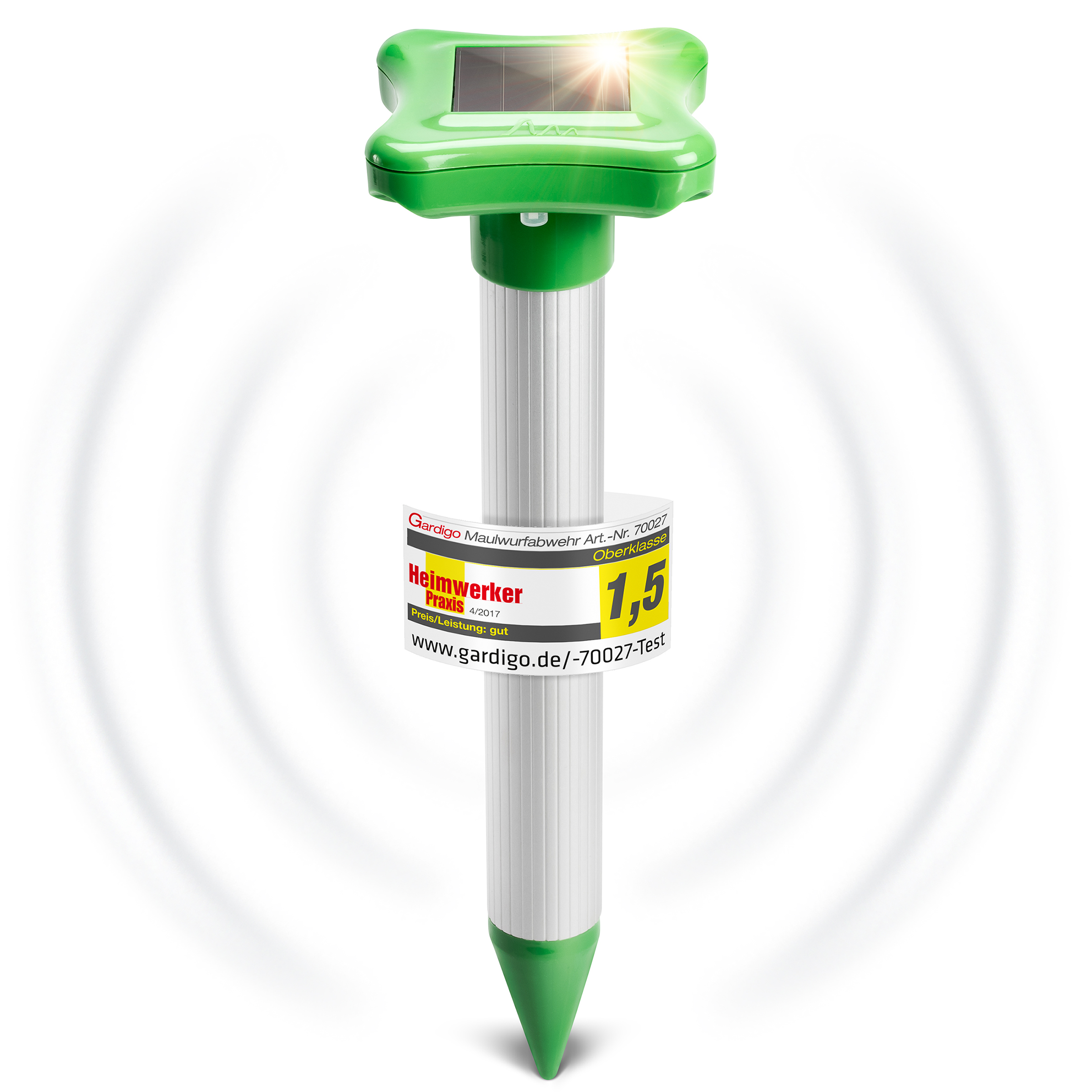 Répulsif anti taupes solaire à ultrason