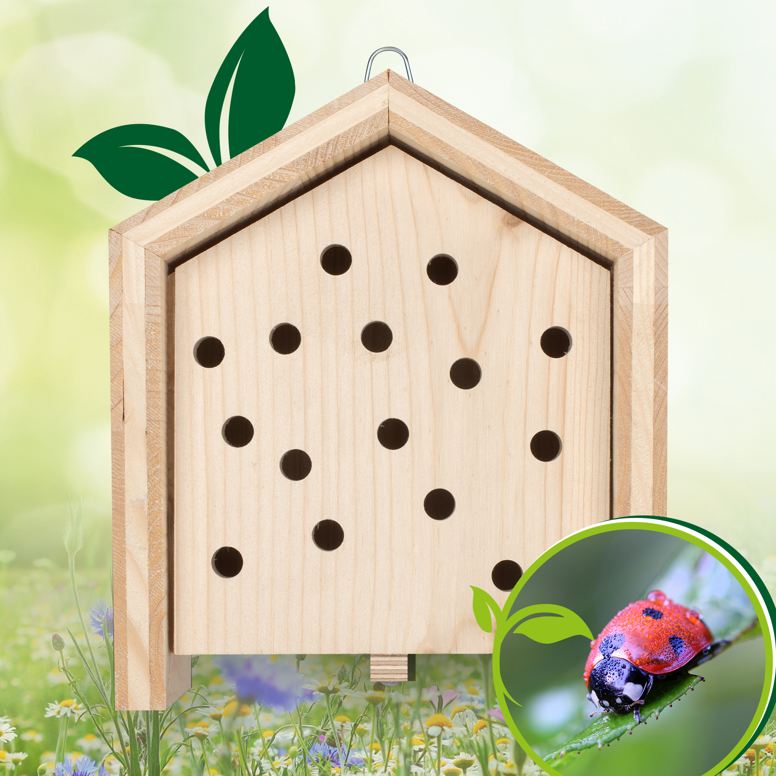 Marienkäfer sind besonders hilfreiche Gartennützlinge, denn ihre Leibspeise sind Blattläuse.