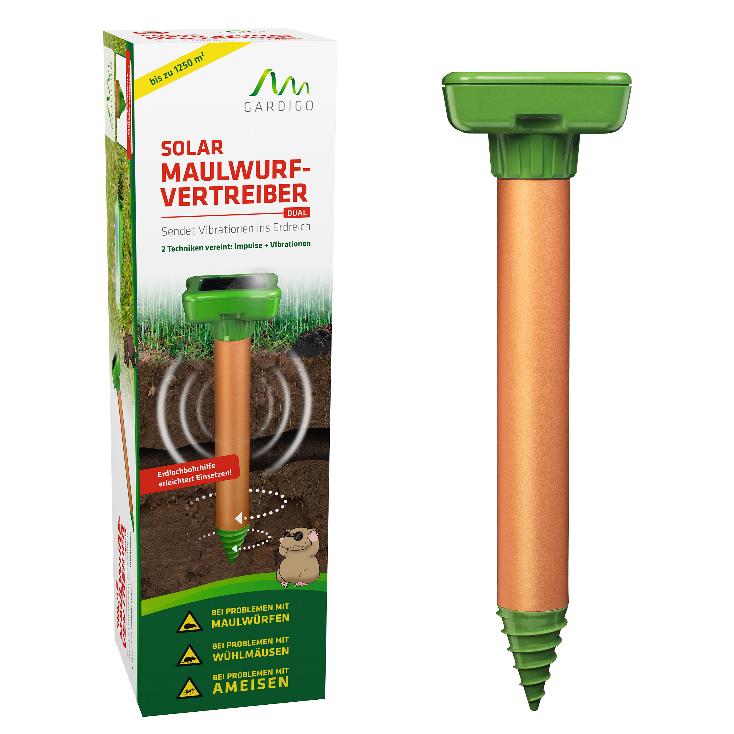 Lieferumfang der Maulwurfabwehr von GARDIGO.