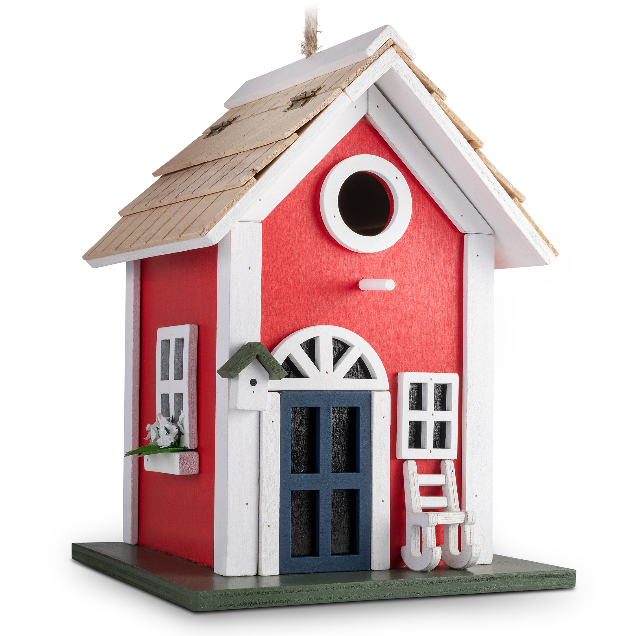 Nichoir en forme de maison de campagne