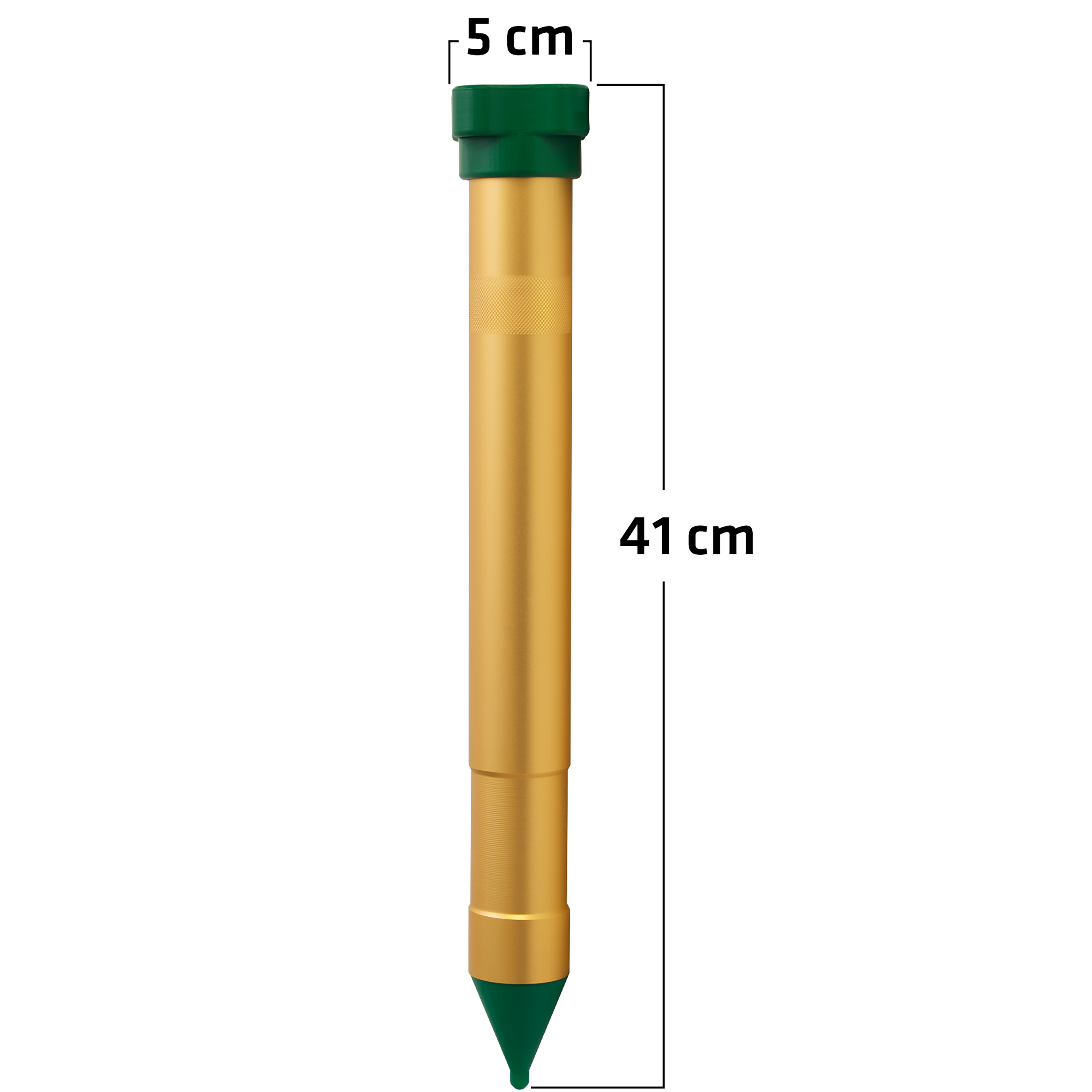Die Maße des Maulwurfvertreibers.