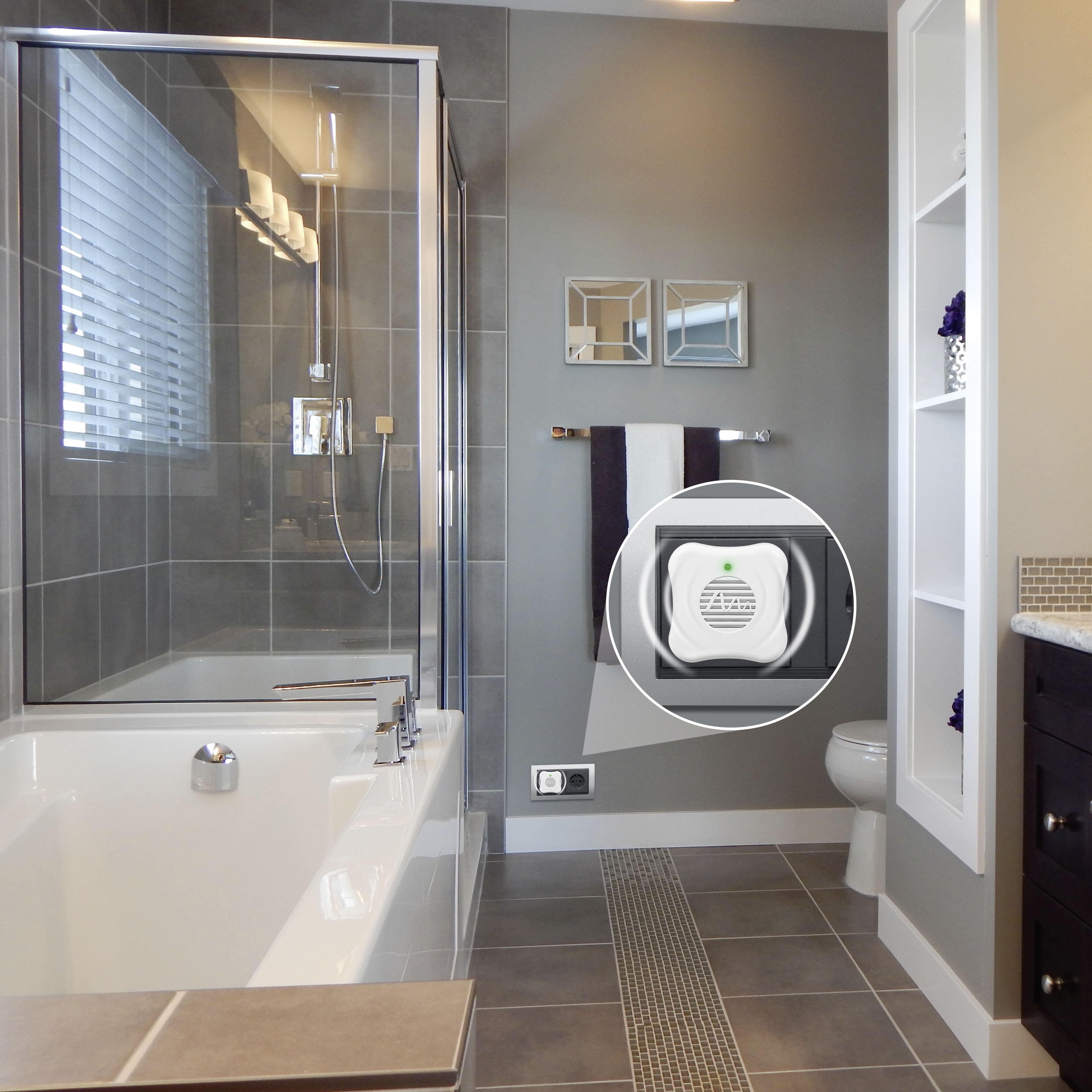 Spinnen krabbeln im Haushalt in die verschiedensten Ecken aber das Gerät kann in jeder Steckdose eingesetzt werden.