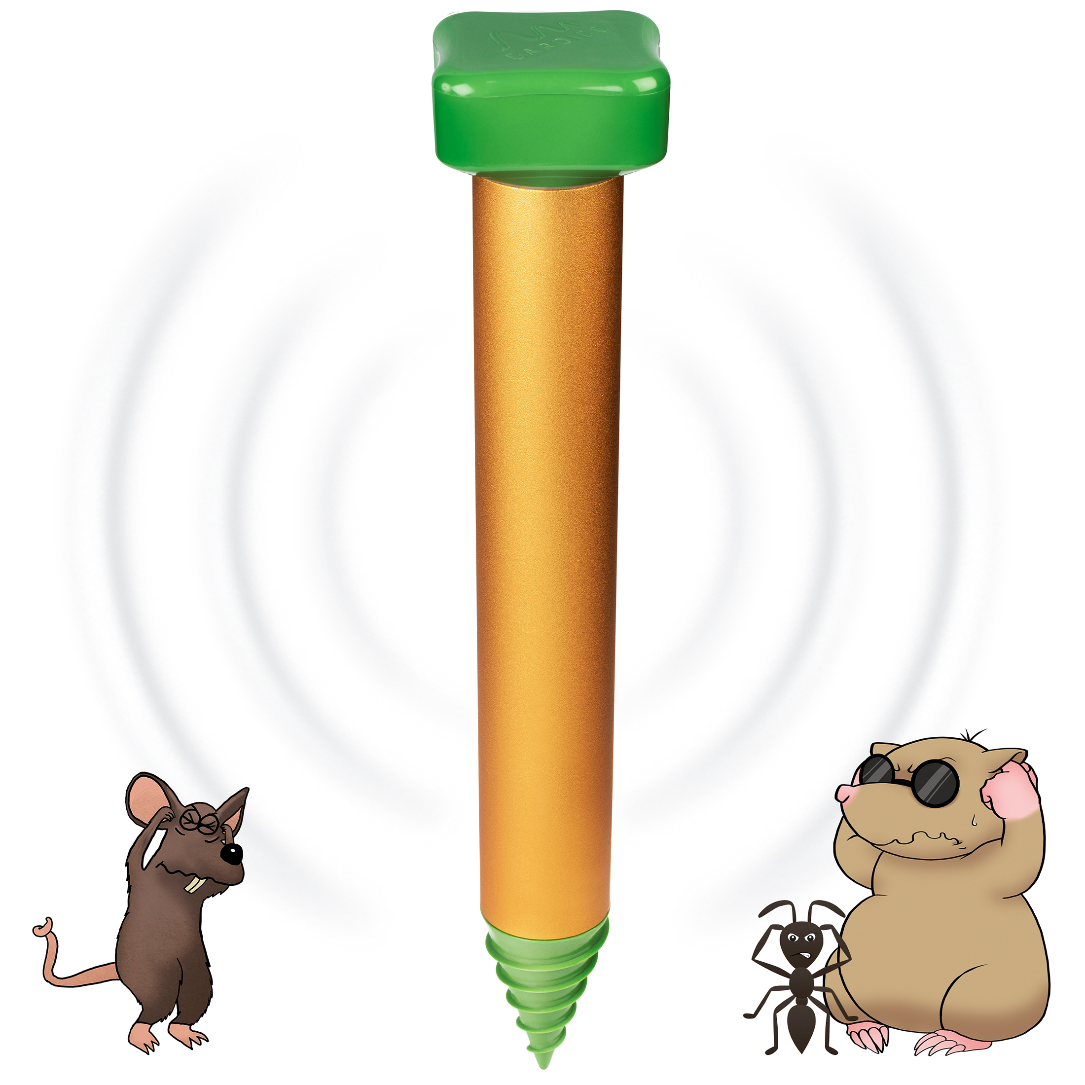 Zum Vertreiben von Maulwürfen, Wühlmäusen & Ameisen