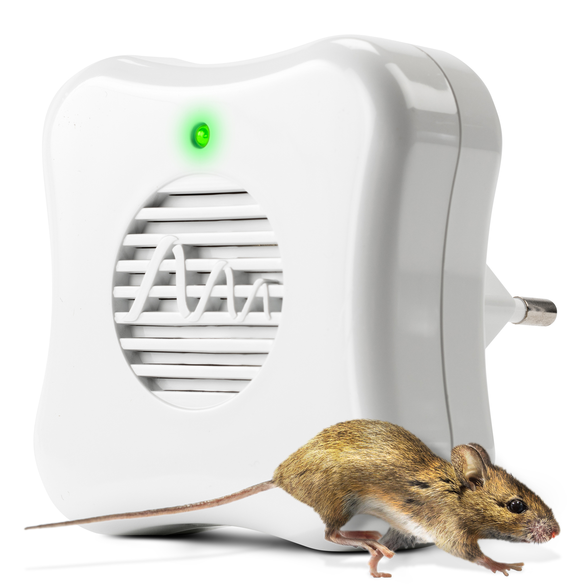 Répulsif anti souris à ultrasons | Prise anti souris | Portée 25m²