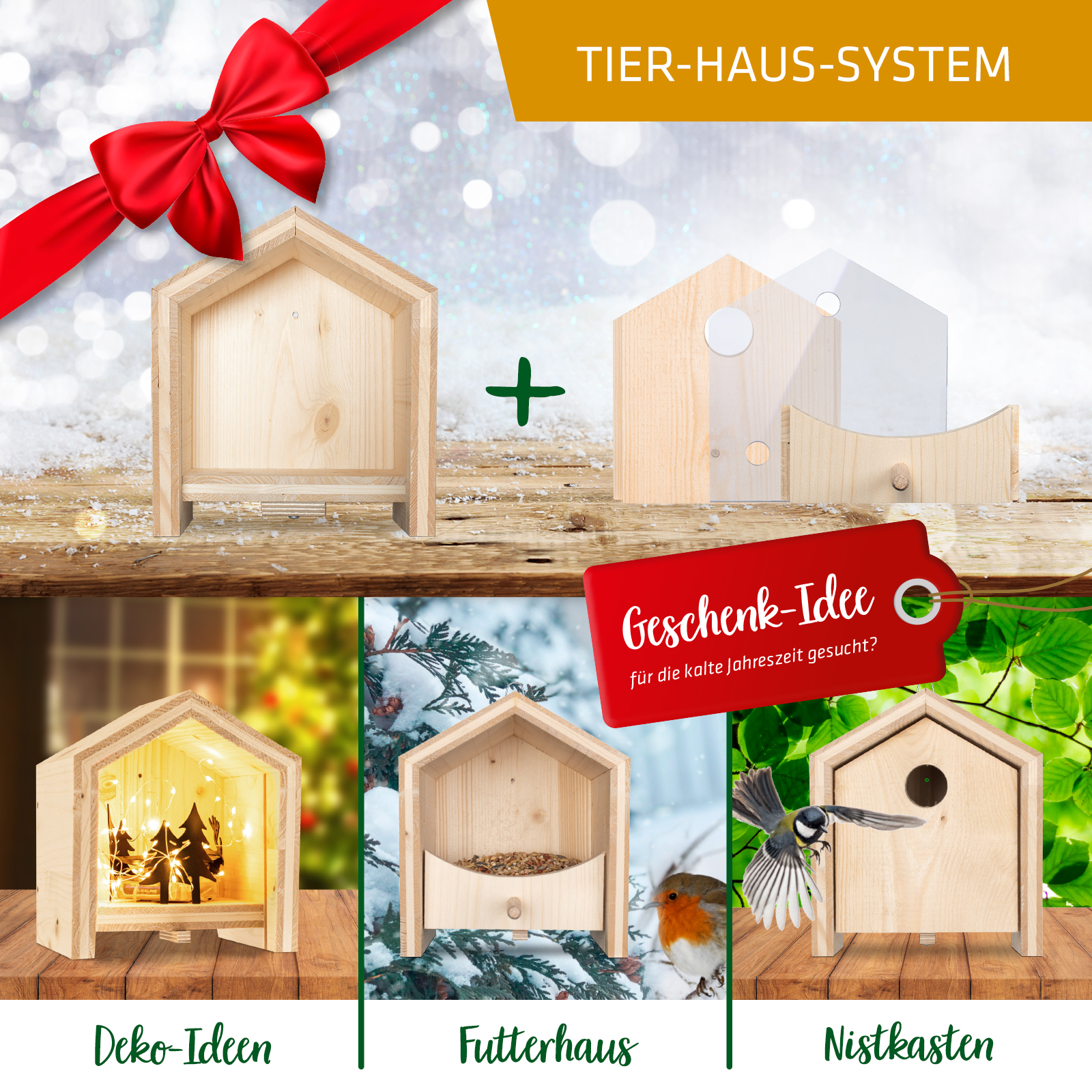 Das Set bietet sich auch als Geschenk zu Weihnachten an, da es zu jeder Jahreszeit eingesetzt werden kann.