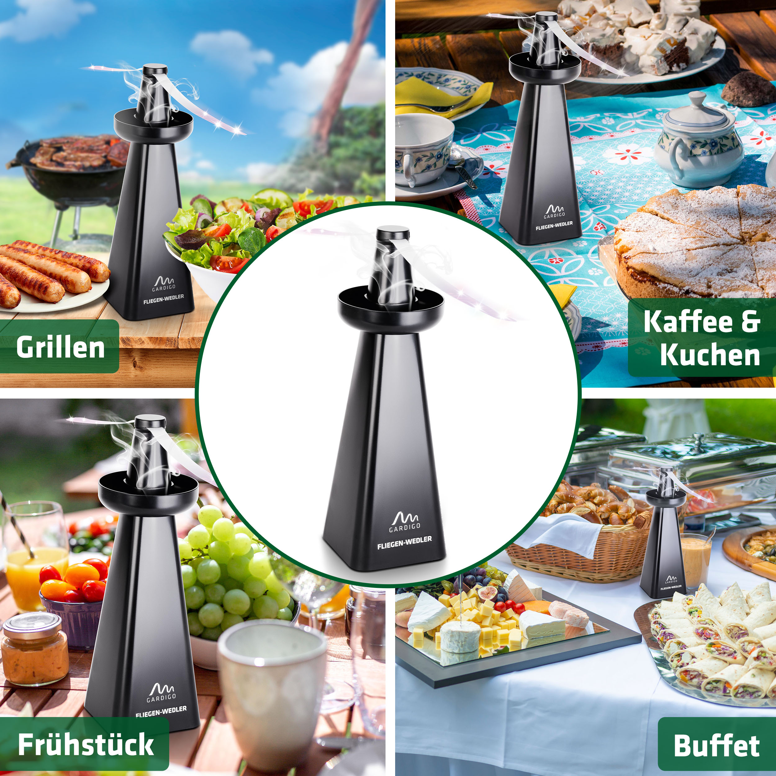 Répulsif à Pales Multi-Insectes avec Compartiment Anti-guêpes