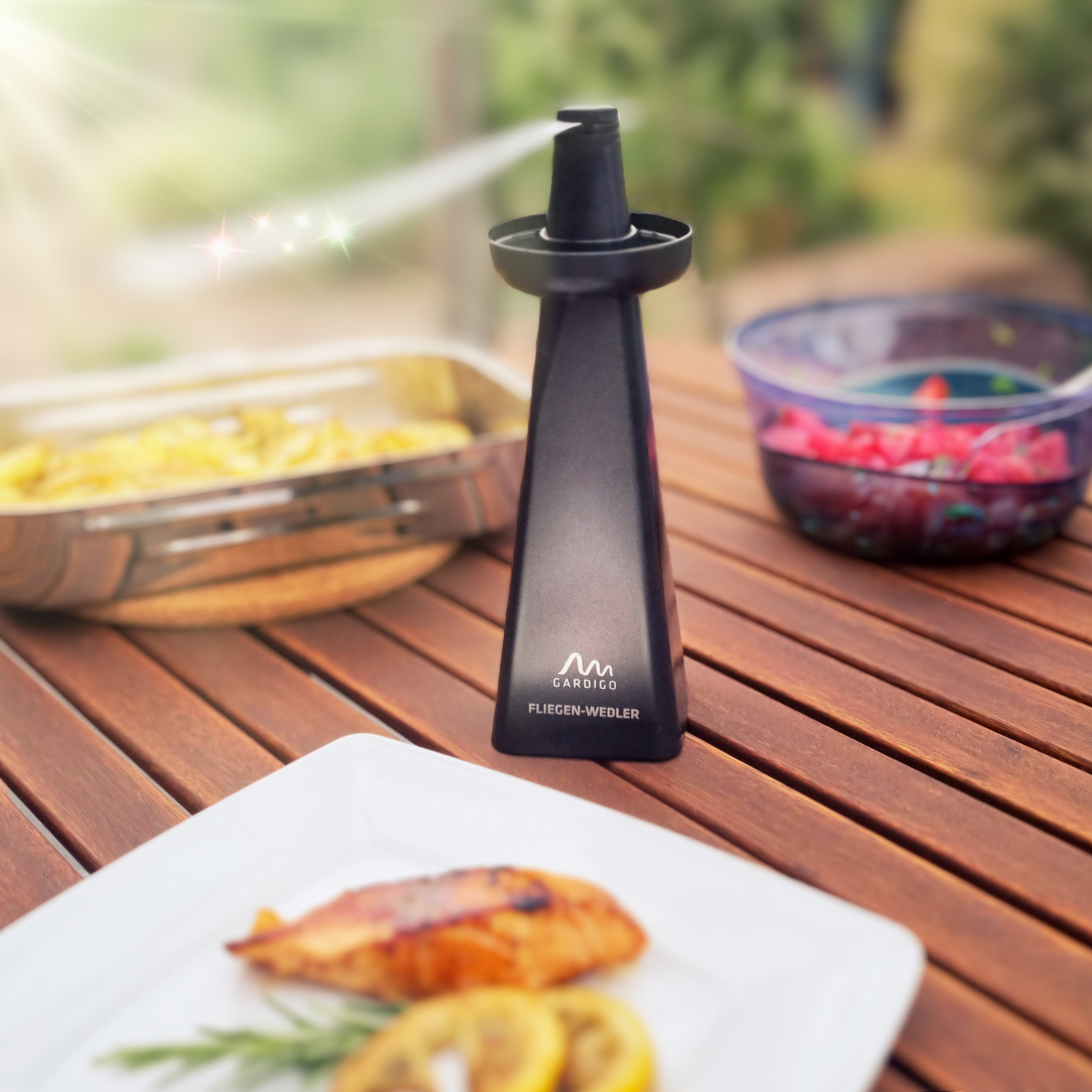 Répulsif à Pales Multi-Insectes avec Compartiment Anti-guêpes