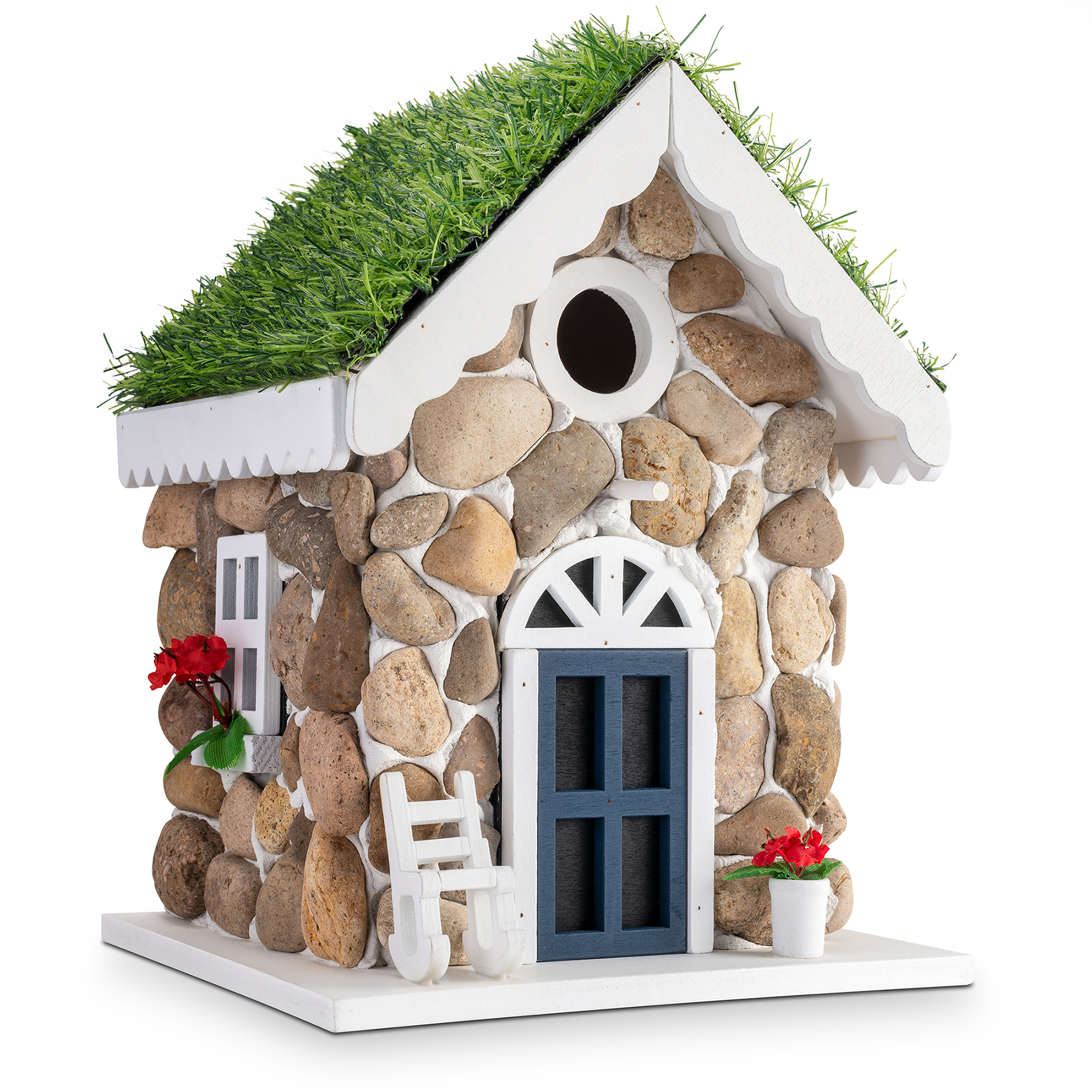 Nichoir en Forme de Maison en Pierre