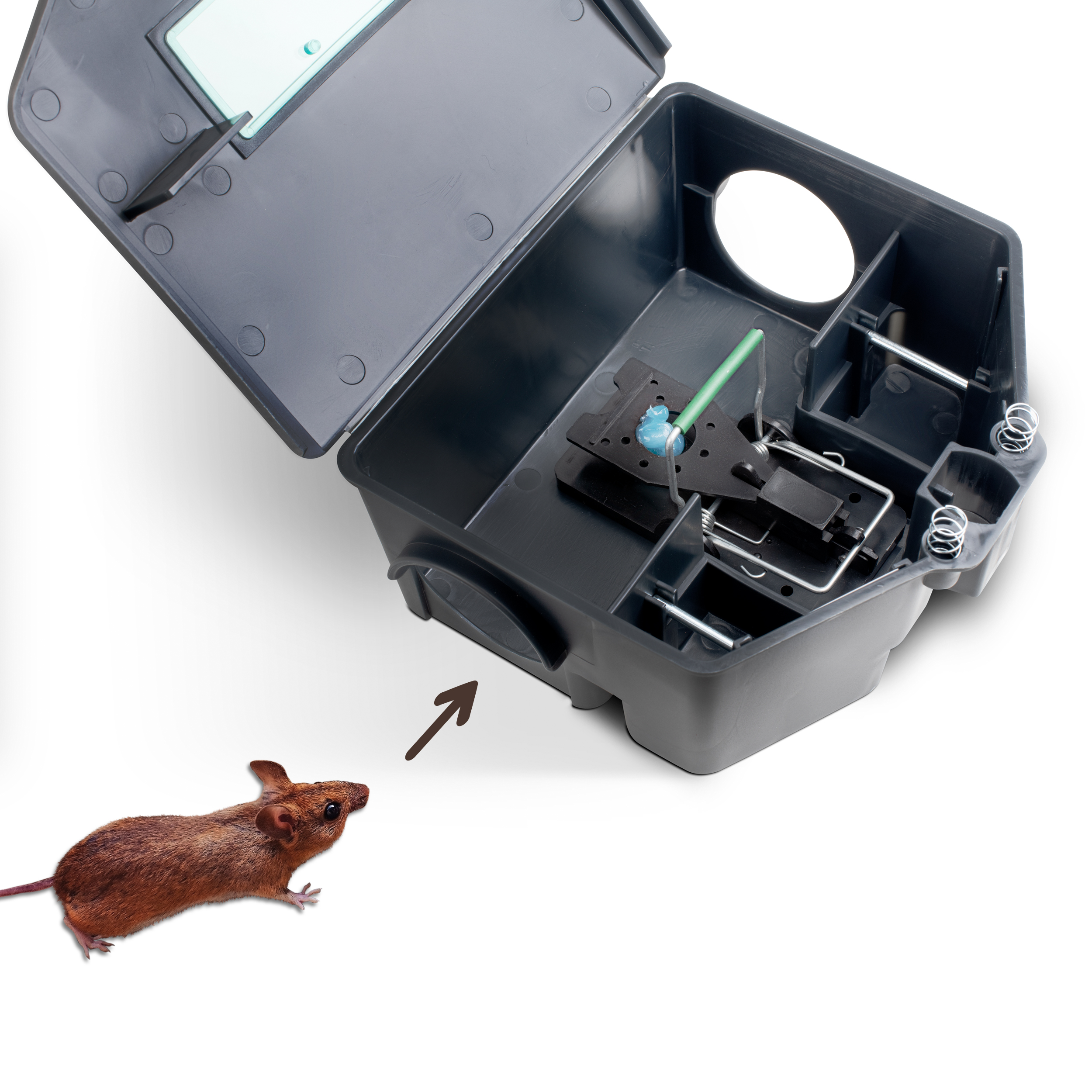 Die Köderbox ist gleichermaßen zur Ratten- als auch Mäusebekämpfung geeignet.