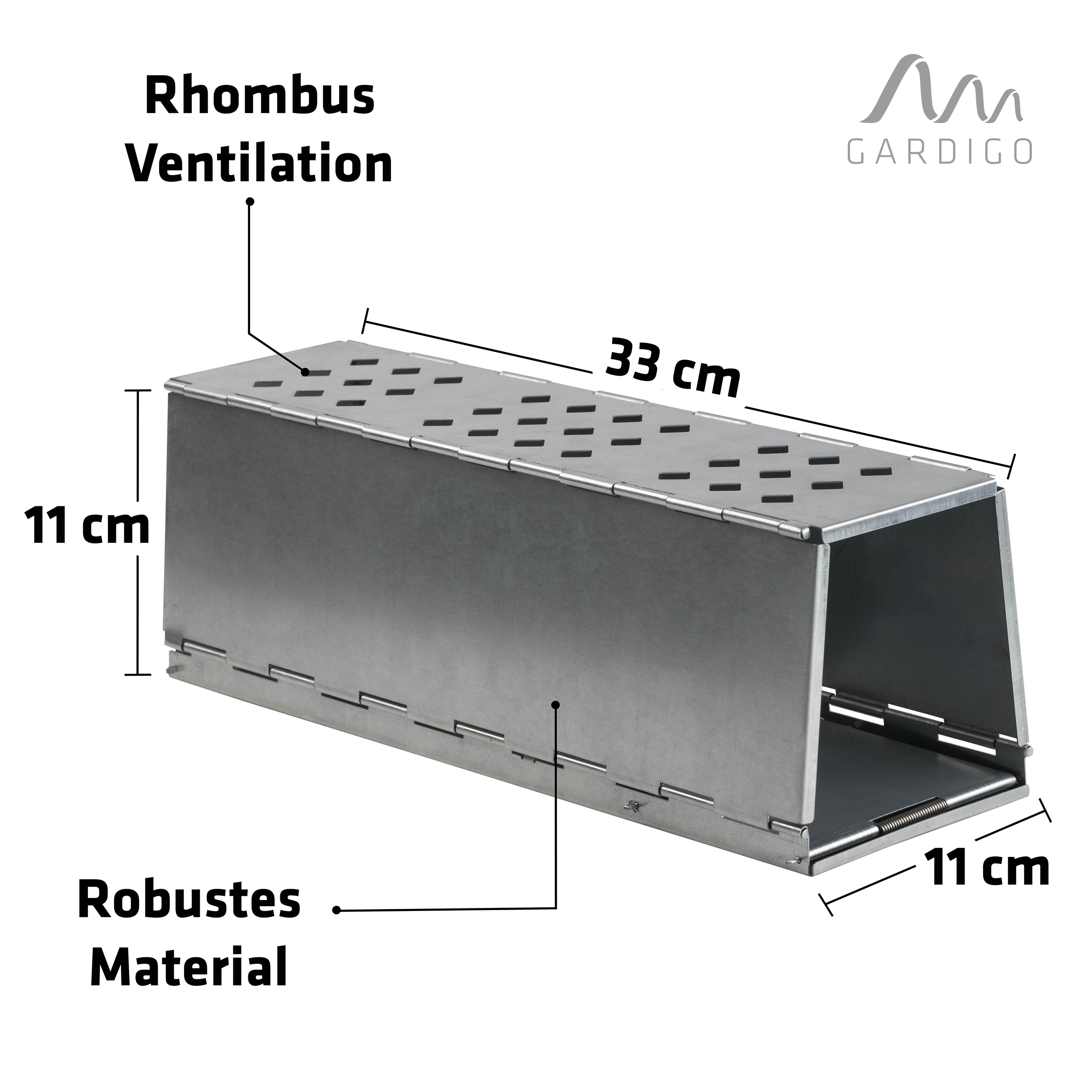 Die Abmessungen der Ratten-Lebendfalle