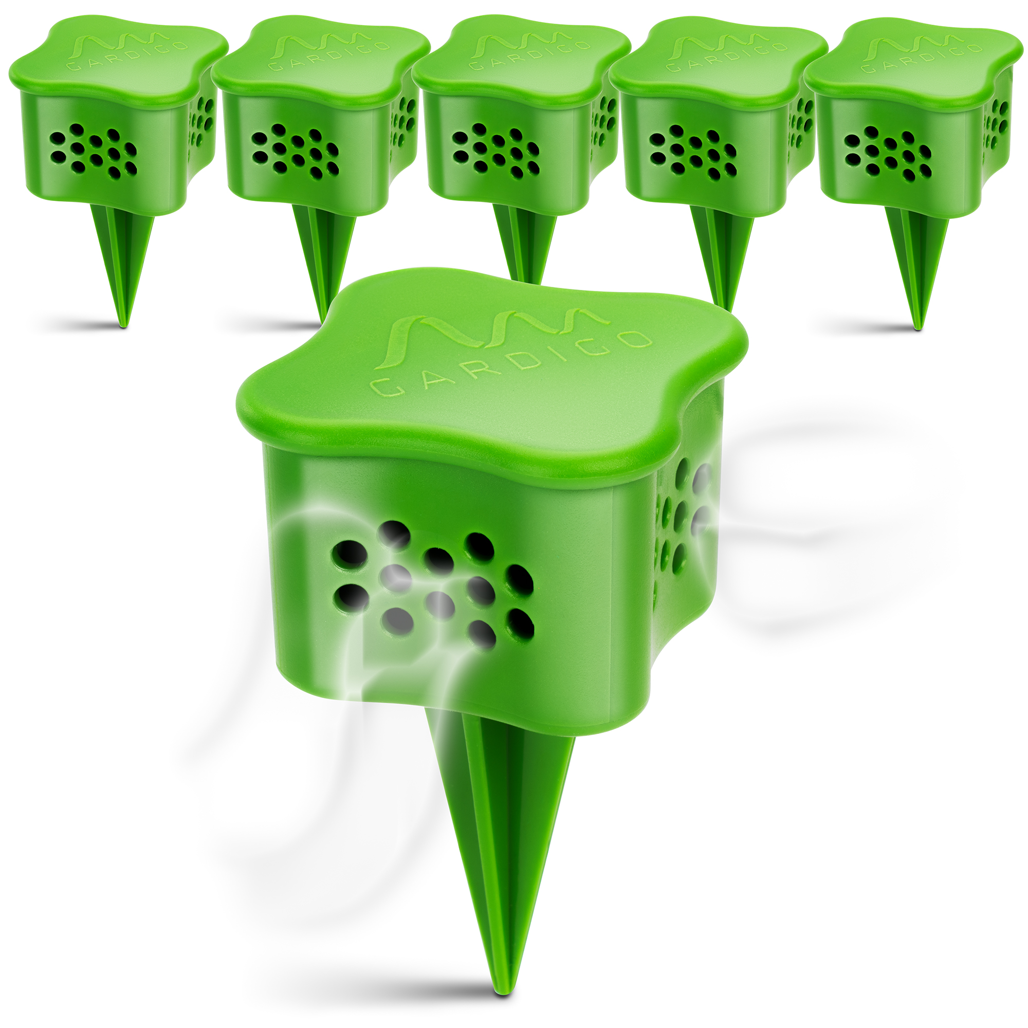 Diffuseur anti-limaces – Support pour café moulu et granulés | Lot de 6 piquets de jardin